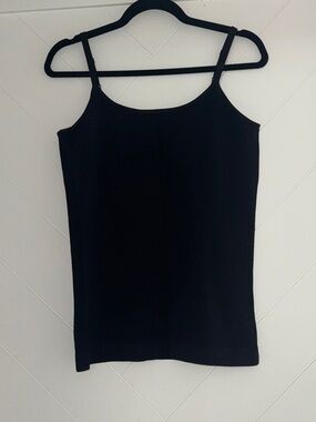 3 Shapermint Black Slim Fit Camisole Tanks with Adjustable Straps